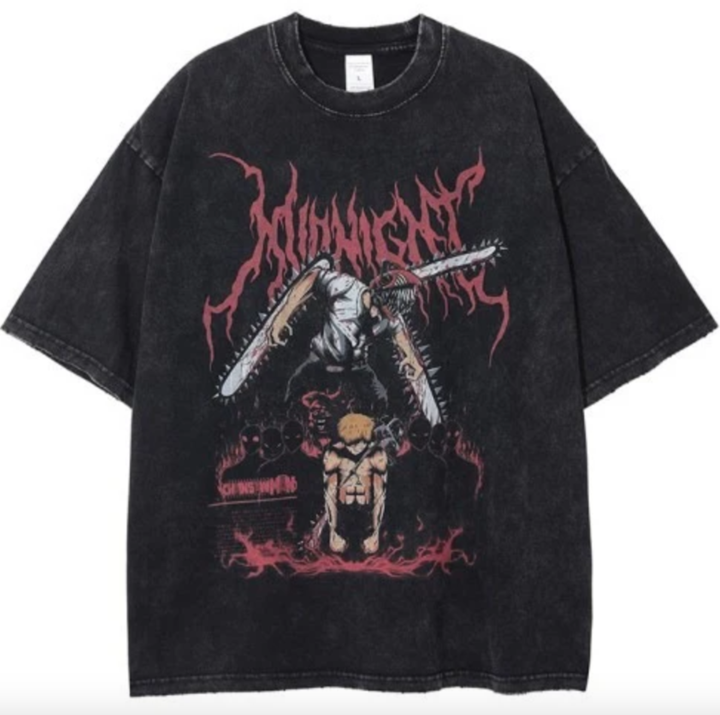 Chainsaw Man Vintage Oversize T-shirt