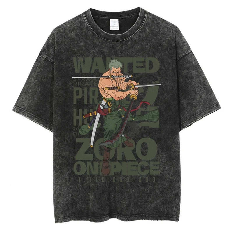 Zoro One Piece Vintage Oversize T-shirt