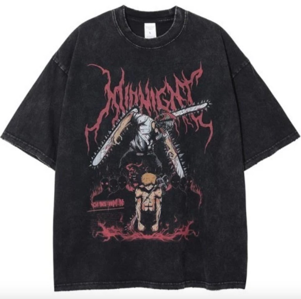 Chainsaw Man Vintage Oversize T-shirt
